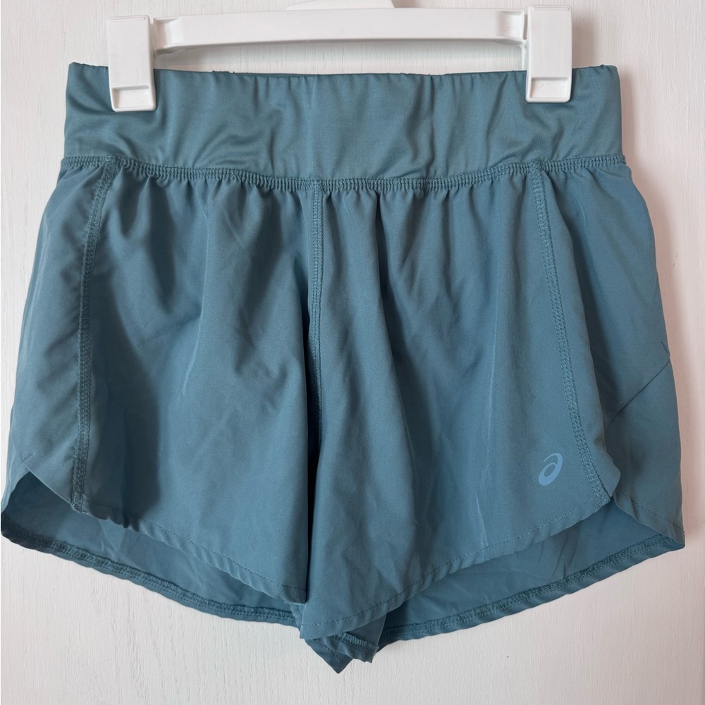 Asics Teal Athletic Shorts for Women